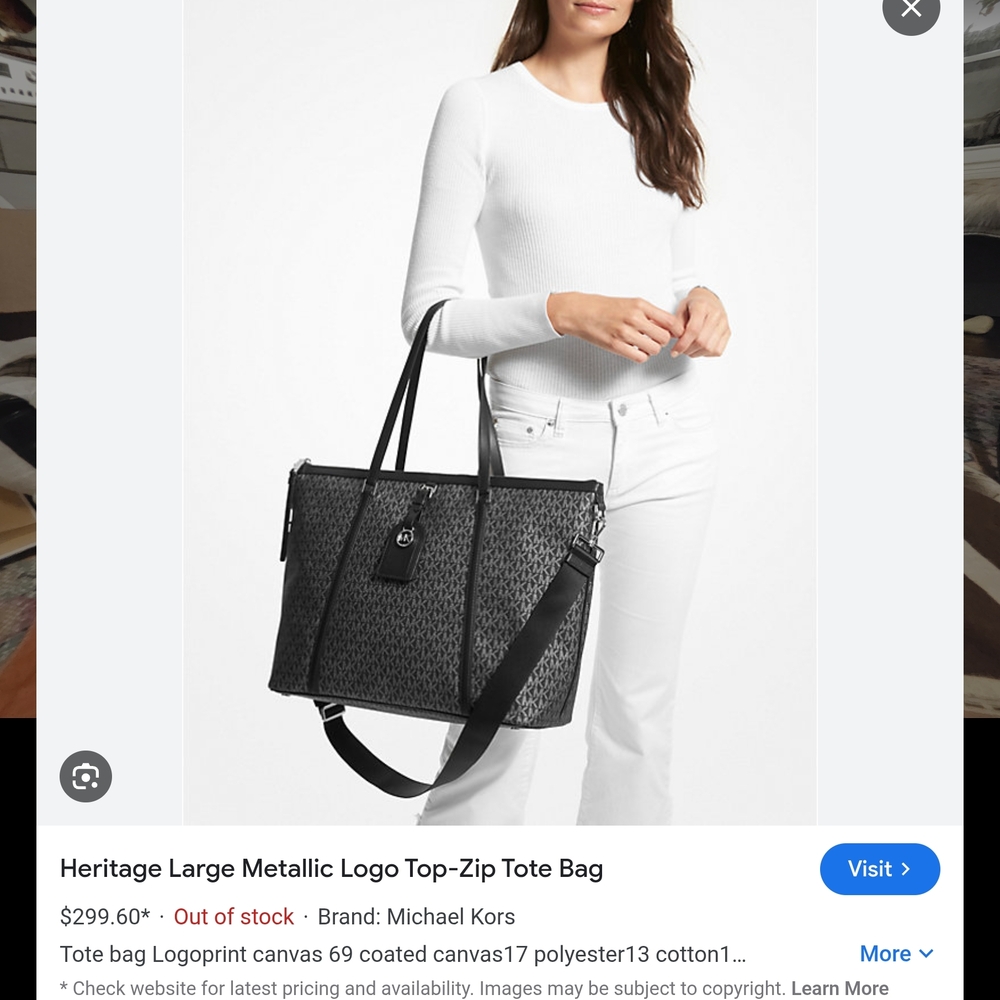 Michael Kors Black Tote Bag